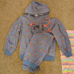 Girl's Casual Floral Matching Set